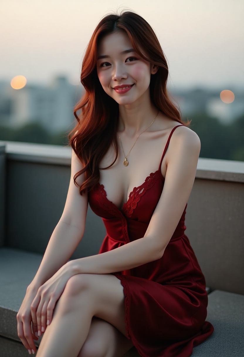 小满坐在河岸边剧照